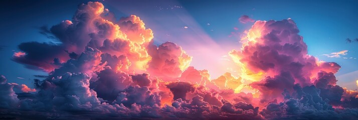 Sunset Scenes Clouds Sky Background, Background Banner HD