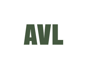 AVL logo design vector template