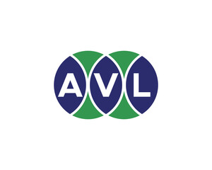 AVL logo design vector template
