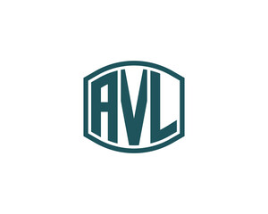 AVL logo design vector template
