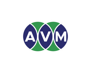 Fototapeta premium AVM logo design vector template