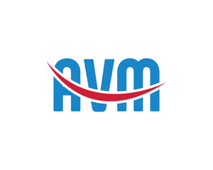 AVM logo design vector template