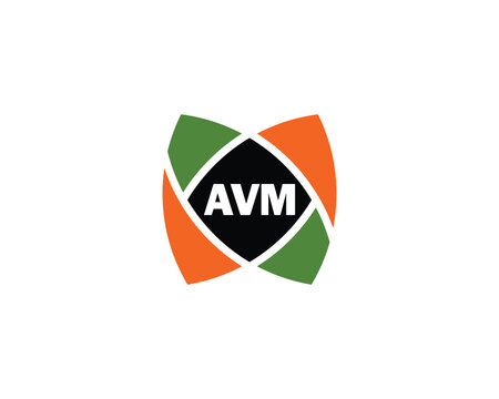AVM logo design vector template