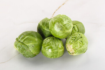 Organic raw cabbage - Brussels sprout