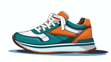 Stylish Sneakers .. flat vector