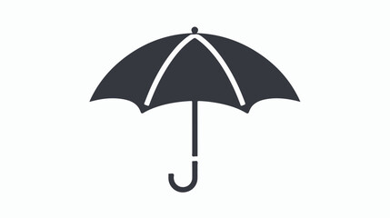 umbrella glyph vector icon - ui icon vector flat vector