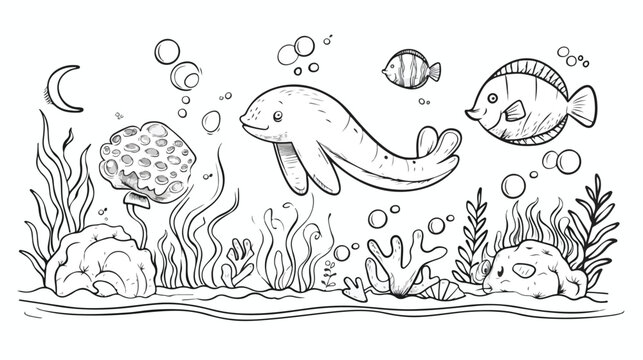 Coloring Pages Marine Images – Browse 30,080 Stock Photos, Vectors, and ...