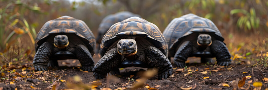  Captive Galapagos giant tortoises,
Unique Galapagos isle with giant tortoises
