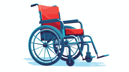 Fototapeta na wymiar wheelchair disability handicap flat vector 
