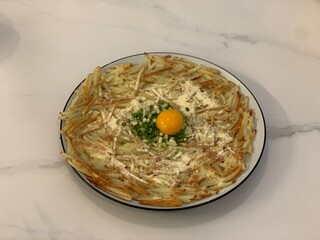 한국 전통 팬케이크 전 빈대떡