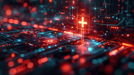 Medical Symbol Medical Neutrality, Medical Symbol Digital Hologram