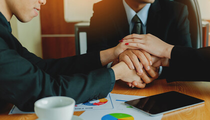 Meeting on business, finance and investment High quality cooperation and teamwork