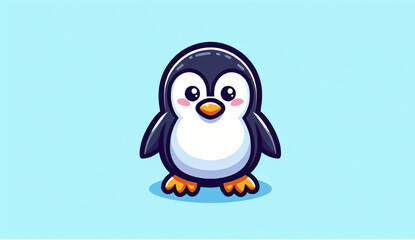 Fototapeta premium Cute Penguin Cartoon art
