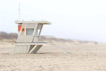 lifeguard station on the beach