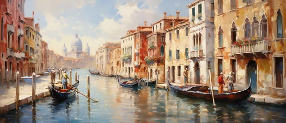 Foto op Plexiglas Oil Painting  Venice Italy .. © levit