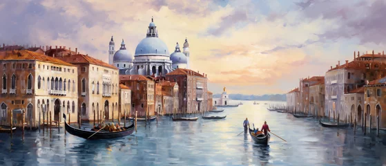 Foto op Canvas Oil Painting  Venice Italy .. © levit