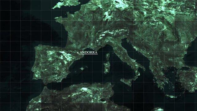 Exploring the Details of the Andorra   Map.Andorra 4k  Map.
