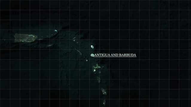 Exploring the Details of the Antigua Map.Antigua 4k  Map.