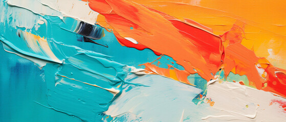 Oil painting closeup fragment abstract colorful ..