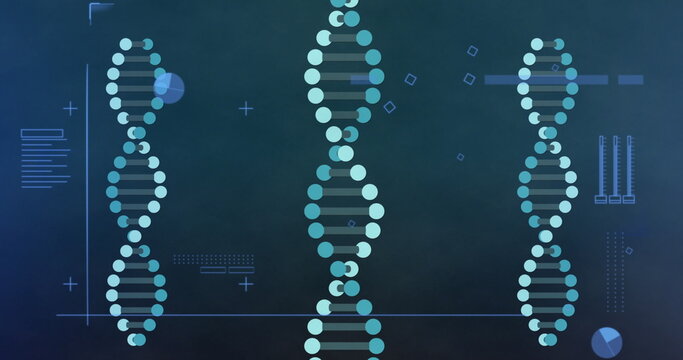 Image of data processing over dna strands