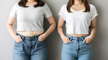 アジア人女性のビフォーアフター