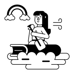 Check out glyph icon of sea knowledge 