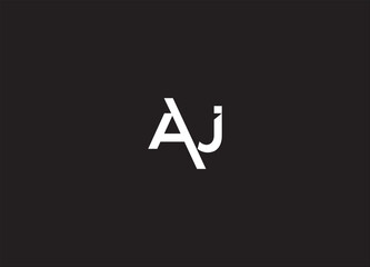 AJ creative logo design and initial logo