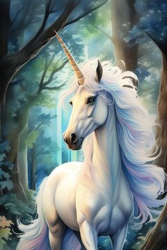the Unicorn in the wild at nature