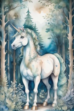 the Unicorn in the wild at nature