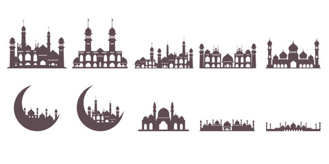 Obraz premium Mosque Silhouette