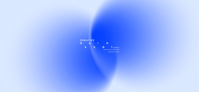 Blue gradient blurred colorful graphic background. Modern design template with elegance for banners, brochures and websites. EPS vector illustration.