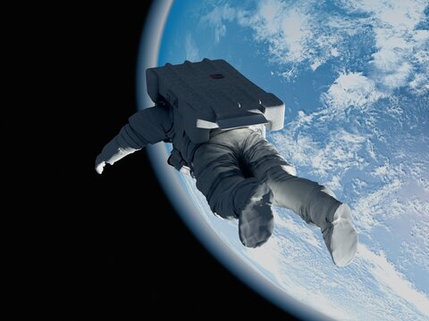 The astronaut