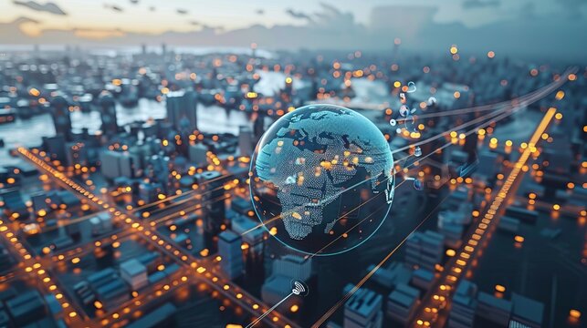 A digital platform connecting multinational corporations with global markets