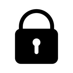 lock glyph icon