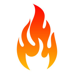Simple vector flame icon © Laurel