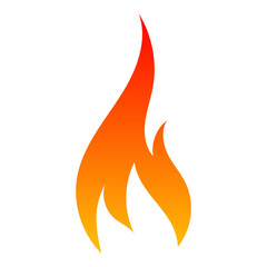 Simple vector flame icon