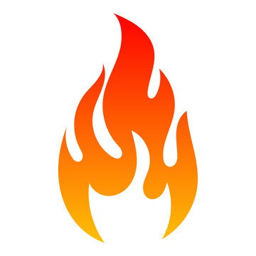 Simple vector flame icon