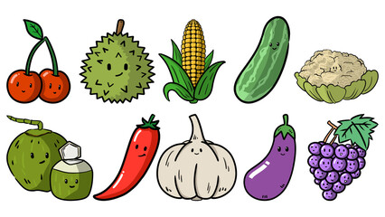 vegetables and fruits
