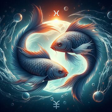 Pisces, fishes, zodiac