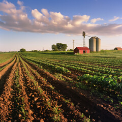 Obraz premium Farming landscape 