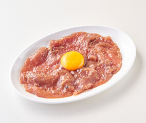 food menu in shabu restaurant dish