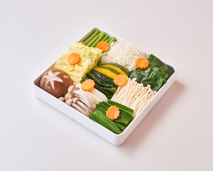 food menu in shabu restaurant dish