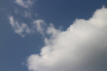Blue sky background with clouds