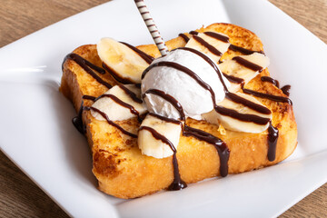 chocolate cream　チョコレートバナナトースト