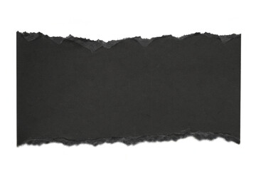 Black paper with torn edges texture for using as text box