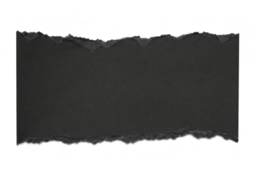 Black paper with torn edges texture for using as text box