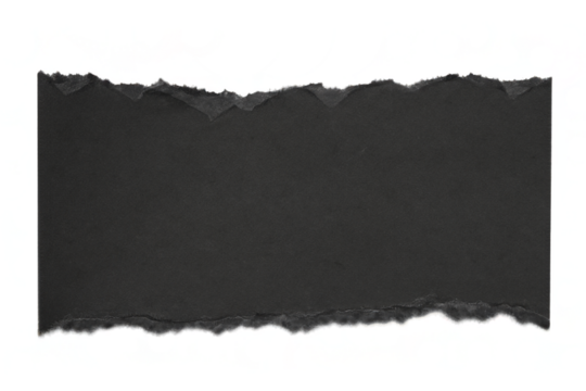 Black paper with torn edges texture for using as text box