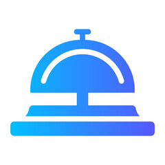 desk bell Gradient icon