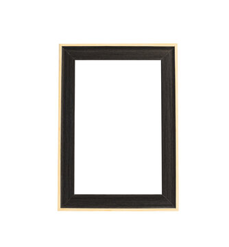 empty wooden frame mockup template.
