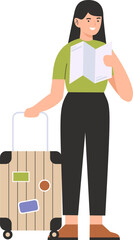 People Traveling Illustration